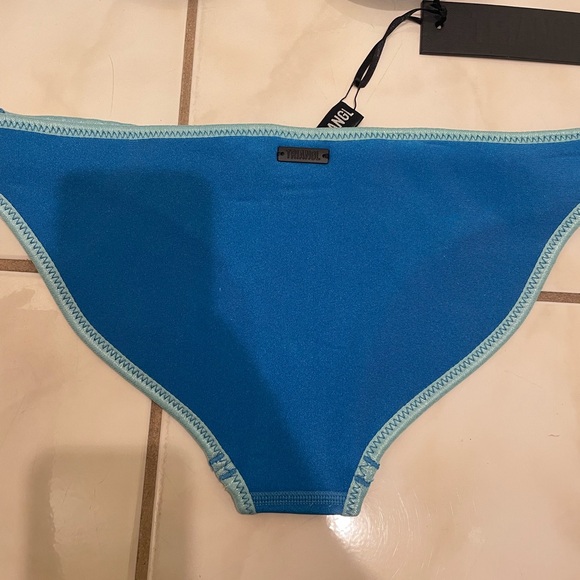 Womens Blue TRIANGL Bathing suit set Size XS Strapless - Picture 4 of 6